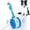 Blue, variant on Automatic Irregular Rolling Dog Ball Toy, Touch Activated 2 Speed Interactive Pet Chasing Toy with Replaceable Rope Tug Attachment, USB Rechargeable Enrichment Toy for Small Medium Dogs