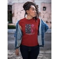 thumbnail image 2 of Groovy Techno Style Art T-Shirt Women -Image by Shutterstock, Female 3X-Large, 2 of 4