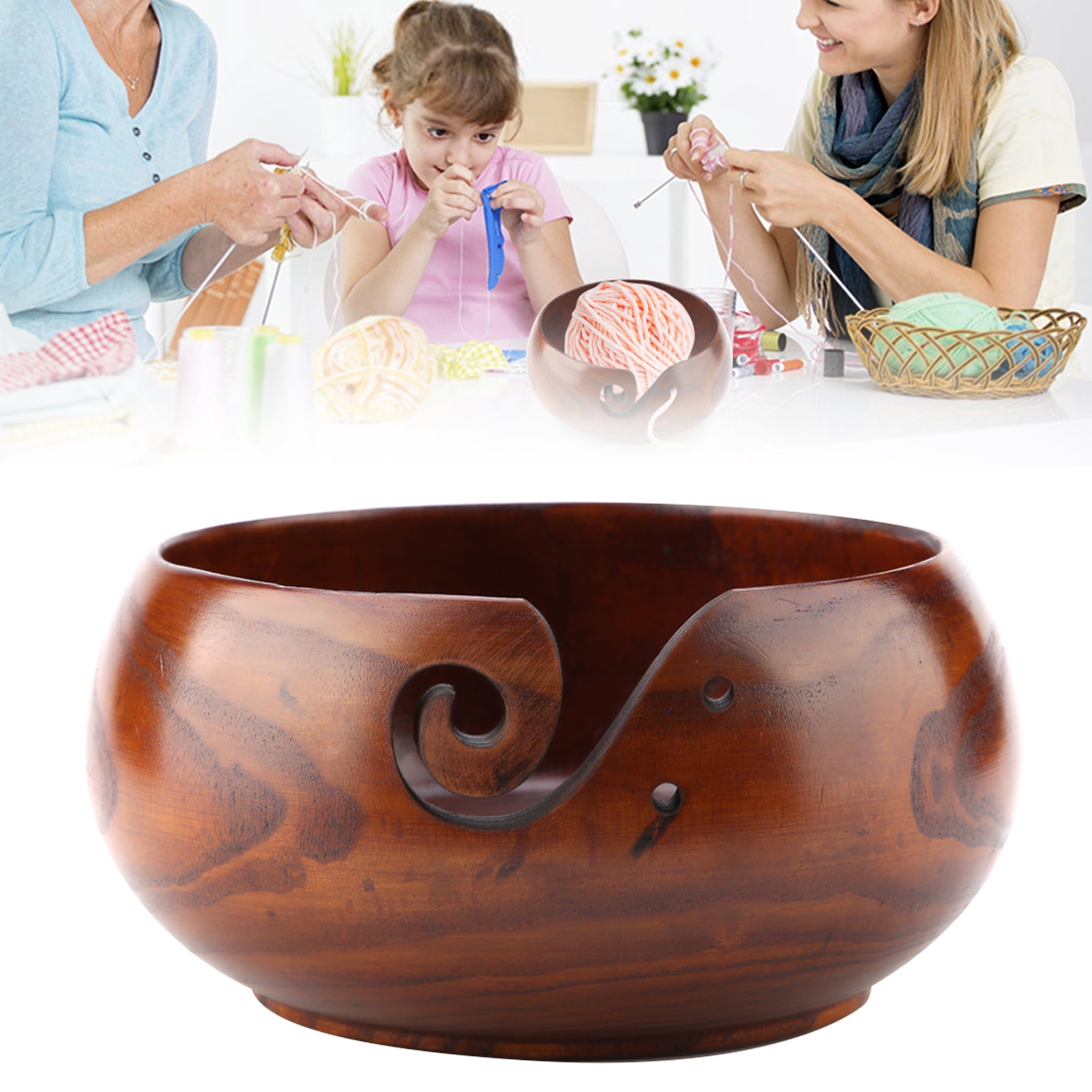 Round Crochet Bowl, Yarn Bowl, For Crocheting For  Knitting