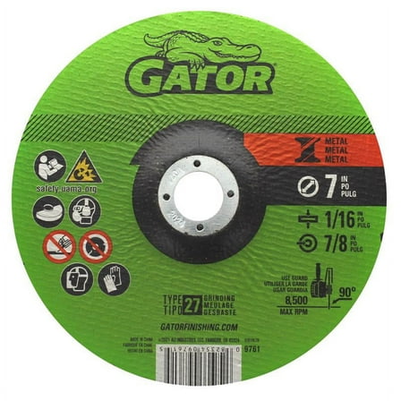 Gator 2034250 7 x 0.88 in. Aluminum Oxide Metal Cut-Off Blade