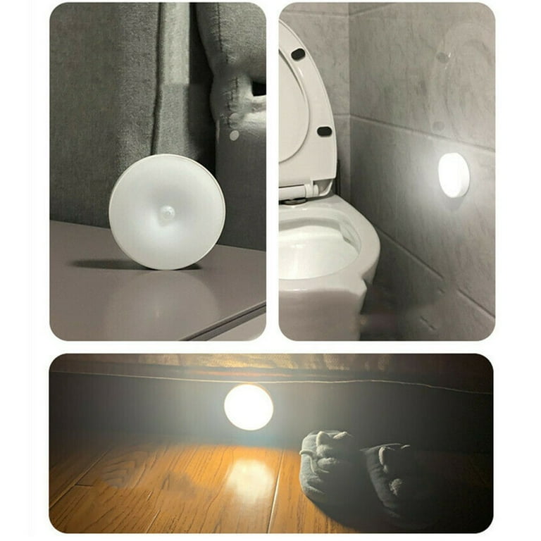 3-Pack] Vintar Rechargeable 16-Color Motion Sensor LED Toilet