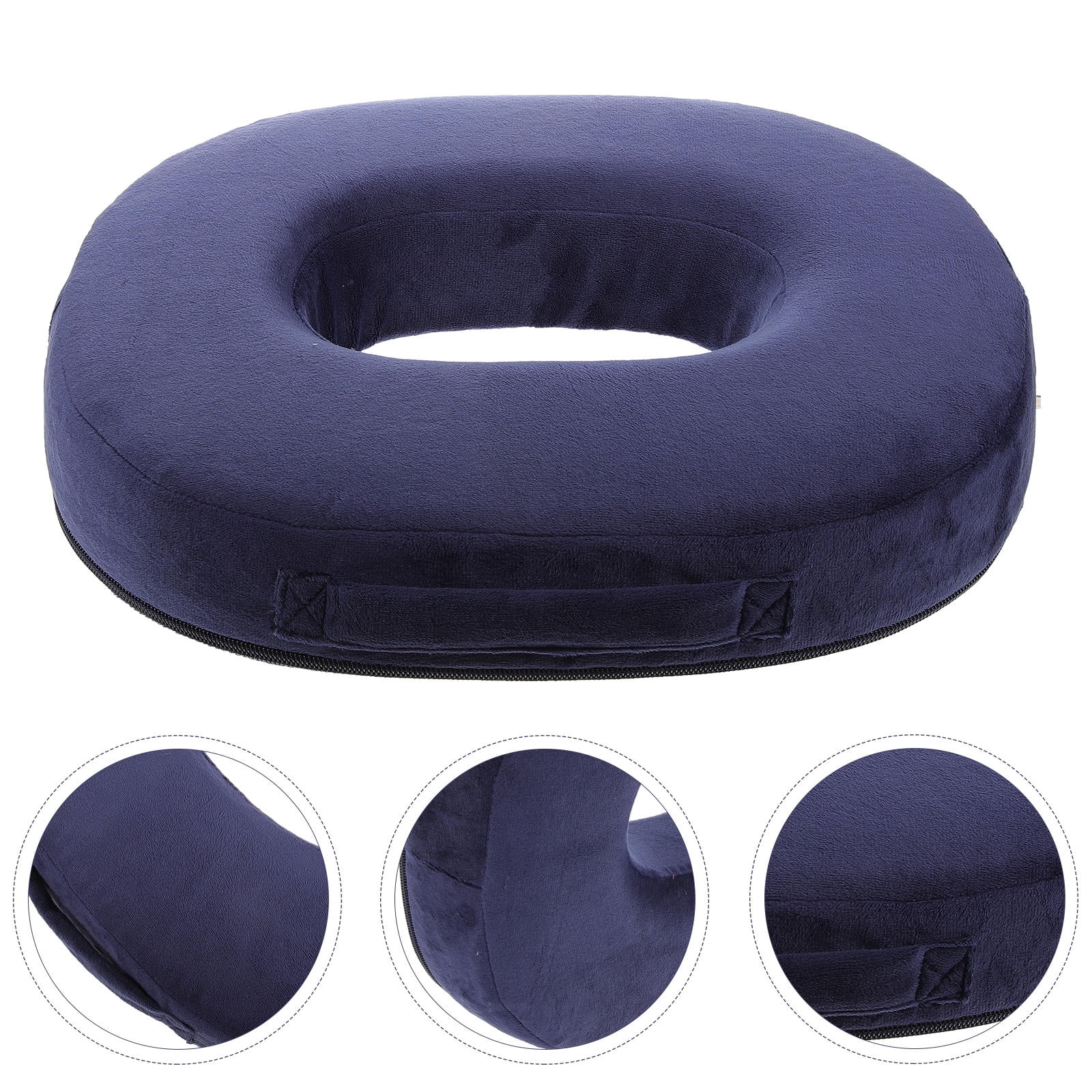 PTOOTP Donut Seat Cushion Plush Dark Blue Comfortable Supportive Seating