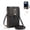 Black, variant on TouchScreen Crossbody Phone Bag for Women, Anti-Theft Leather Cell Phone Purse with Clear Window, Small Travel Shoulder Bag for Shopping & Everyday Use, Black