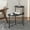 Black, variant on 2 Walnut Brown Table For Decorative Living Room Storage Metal Frame Side With Wood Shelf, End