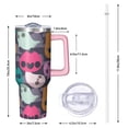 thumbnail image 2 of 40oz Halloween Tumbler with Straw and Lid Haunted House Travel Coffee Tumbler Cup with Handle for Trick or Treat Gifts, 2 of 5