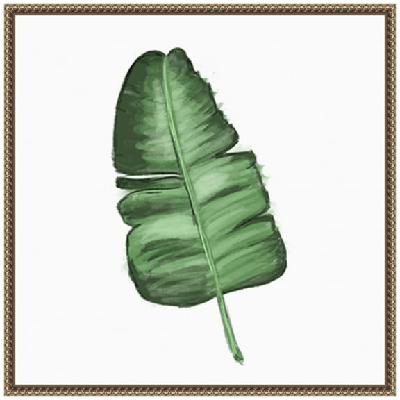 Amanti Art Leaves of the Tropics I Framed Canvas Wall Art Print