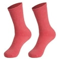 thumbnail image 3 of Women's Cotton Blend Crew Socks 3-Pack - Breathable for Active Wear, Fits Shoe Size 5-10, 3 of 6