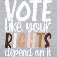 thumbnail image 3 of CafePress - VOTE Like Your Rights Depend O Long Sleeve T Shirt - Womens Baseball Tee, 3 of 4