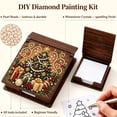 thumbnail image 3 of 2-in-1 Christmas Tree Diamond Painting Box – DIY Gem Art Jewelry Organizer & Sticky Note Holder Christmas Gift, 3 of 5