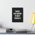 thumbnail image 3 of Inspirational Wall Art Travel Far Meet Yourself Motivation Wall Decor for Home Office Gym Inspiring Success Quote Print Ready to Hang Unframed, 3 of 13