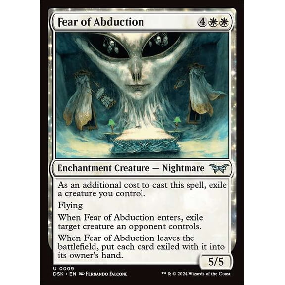 Collectible MtG Duskmourn: House of Horror Uncommon Fear of Abduction #9