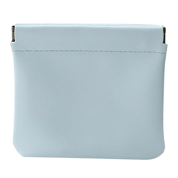 Bolsa de maquillaje Mini cosmético PU Neceser para almacenamiento de viaje diario azul cielo azul