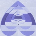 thumbnail image 1 of Ahgly Company Machine Washable Indoor Square Transitional Heavenly Blue Area Rugs, 7' Square, 1 of 7