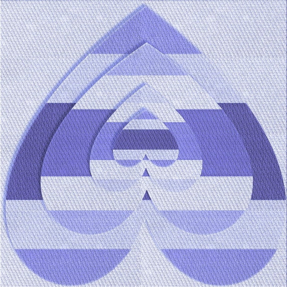 Ahgly Company Machine Washable Indoor Square Transitional Heavenly Blue Area Rugs, 7' Square