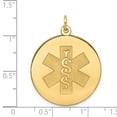 thumbnail image 2 of 14K Yellow Gold Charm Pendant Medical Alert 28 mm 25.3, 2 of 3