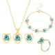 thumbnail image 1 of Fiudx Conjunto de Joyas de Amor, Elegante Collar y Pulsera de Cristal, Pendientes Impresionantes para Mujer, Ligeros y Cómodos de Llevar, Perfectos para Regalar En San Valentín, Una Opción Romántica., 1 of 5