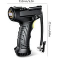thumbnail image 2 of Cordless Tyre Inflator 12V 120W Rechargeable Air Compressor Handheld Electric Digital Tire Pump with LED Light, 2 of 7