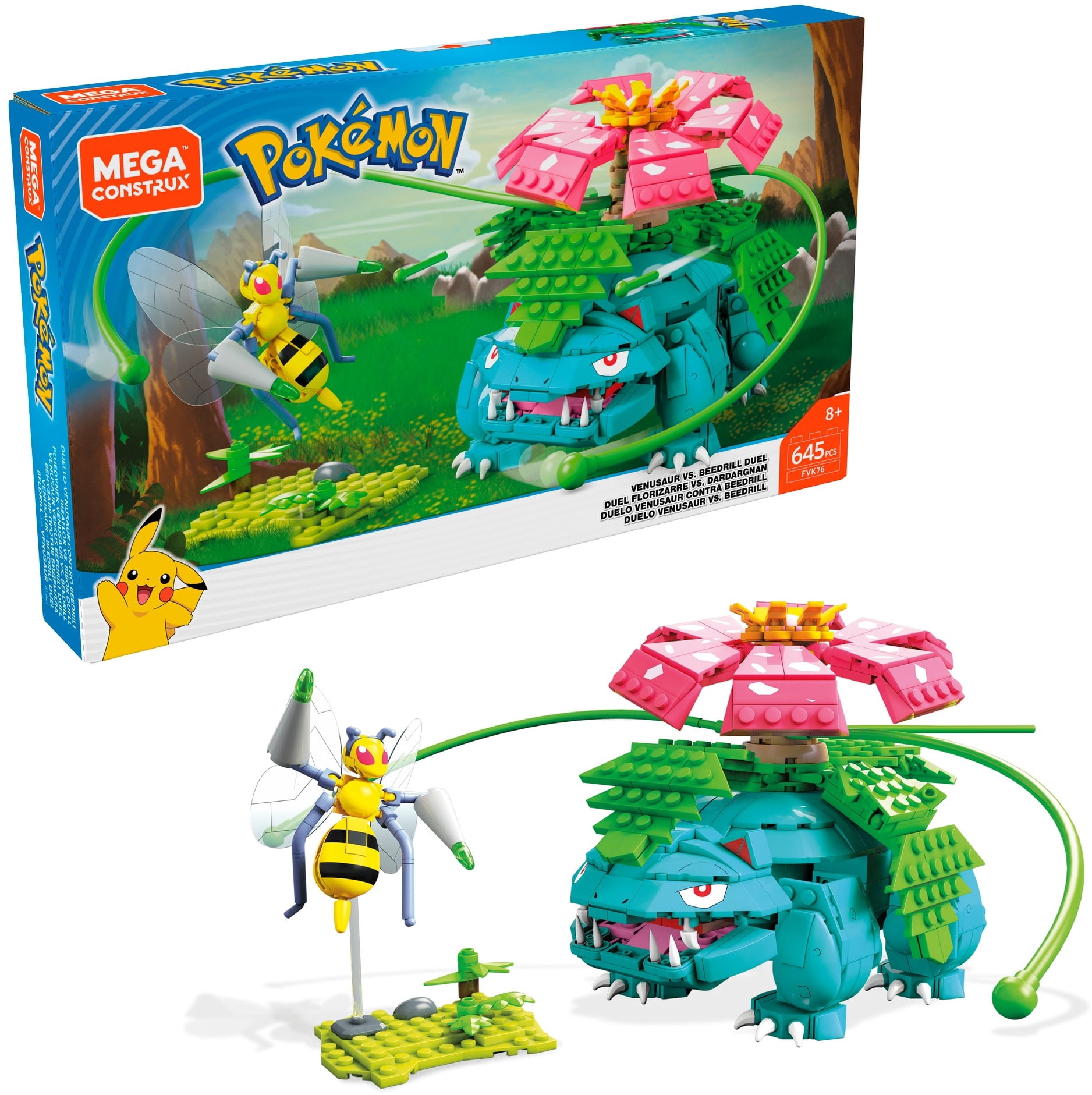 Mega Construx Pokemon Venesaur Vs Beedrill Duel Construction Set With 