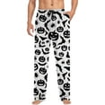 thumbnail image 5 of CONFREE Halloween Men's Pajama Pants Hallowmas Pj Pants for Men Pumpkin Ghost Print Lounge Bottoms Elastic Waist Drawstring Sleepwear With Pockets, 5 of 6