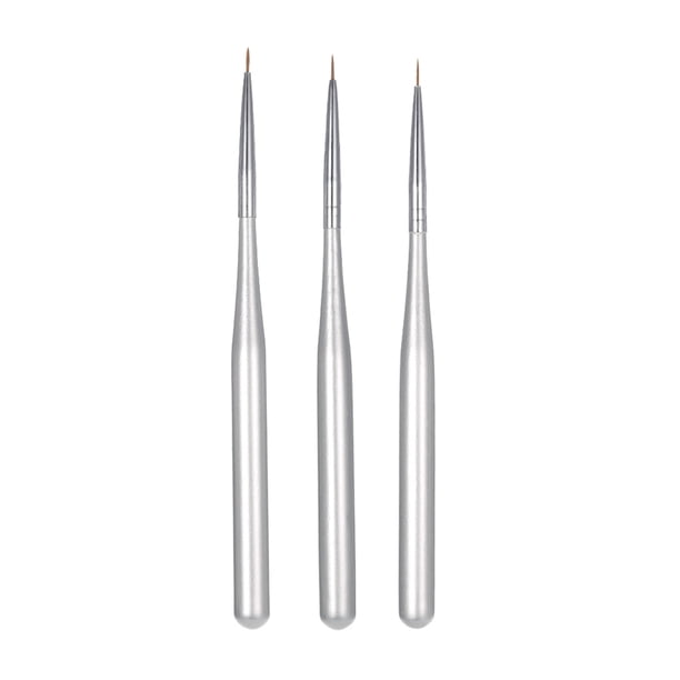 Kit de arte de uñas Irfora 3pcs / set de uñas de acrílico del arte profesional del sistema de cepillo Nal cepillos de pintura del arte para el gel ULTRAVIOLETA del constructor de uñas Line Drawing Irfora Kit de arte de uñas