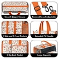 thumbnail image 3 of Teacher Tote Bag,Pioneer Flower Floral Print Pattern Teacher Utility Tote Bag,Large Work Tote Bags for Women with Multiple Pockets,Top Zipper Closure,13.8x10.6x6.7 Inch, 3 of 5