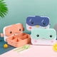thumbnail image 1 of School Kids Cute Bento Lunch Box Kawaii Rectangular Leakproof Plastic Anime Portable Microwave Food Container Child Lunch BoxBlueChina He Qiyong unisex, 1 of 1