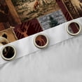 thumbnail image 4 of Homewish Wildlife Bear Deer Curtains Pack of 2 (42x84 Each),Retro Aztec Pattern Curtains Blackout,Rustic Farmhouse Cabin Bedroom Curtains For Kids,Ultra Soft Home Decor, 4 of 6