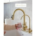 thumbnail image 2 of Wowow Kitchen Faucet and Water Filter Faucet Combo, WOWOW Stainless Steel Kitchen Sink Faucet with Drinking Water Faucet for Reverse Osmosis or Water Filtration System, Brushed Gold, 2 of 5