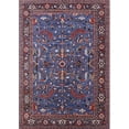 thumbnail image 1 of Ahgly Company Machine Washable Indoor Rectangle Industrial Modern Purple Lily Purple Area Rugs, 6' x 9', 1 of 1