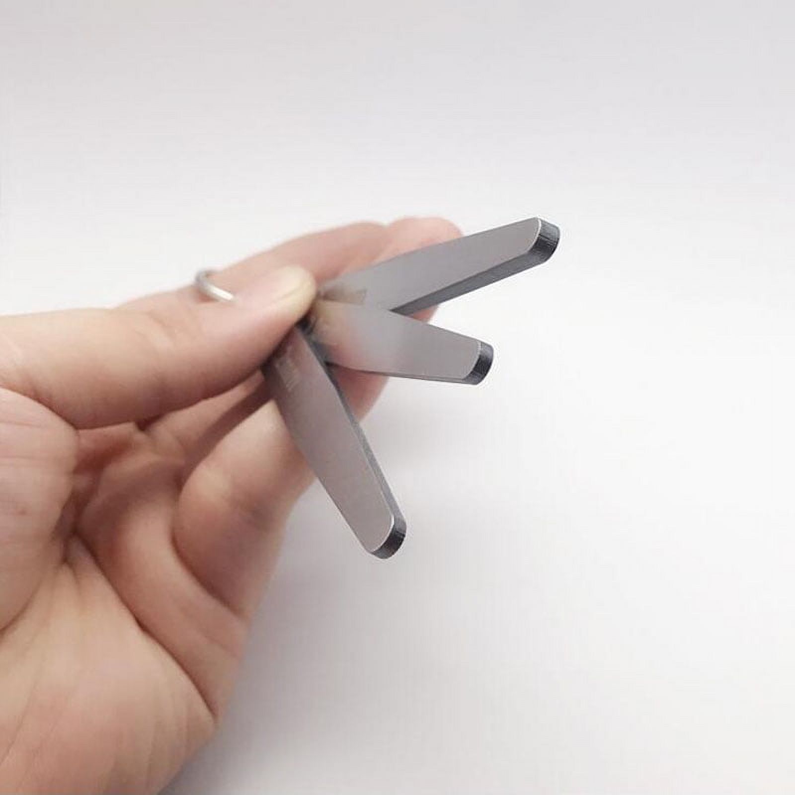2mm 2.2mm 3.0mm Feeler Gauge 3 Blade Valve Thickness Gap Feeler Gauge Metric Measurement Adjustment Ruler Steel Measuring Tool ,Easy to Use
