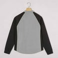 thumbnail image 5 of Handshe Men's Suede Fleece Shirt, Retro Style with Drawstring and Half Placket, Stand Collar Long Sleeve Pullover for Casual Wear, 5 of 6
