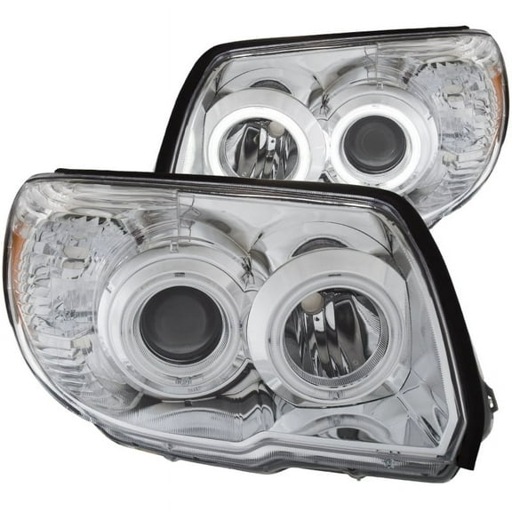 ANZO 2006-2009 Toyota 4Runner Projector Headlights w/ Halo Chrome