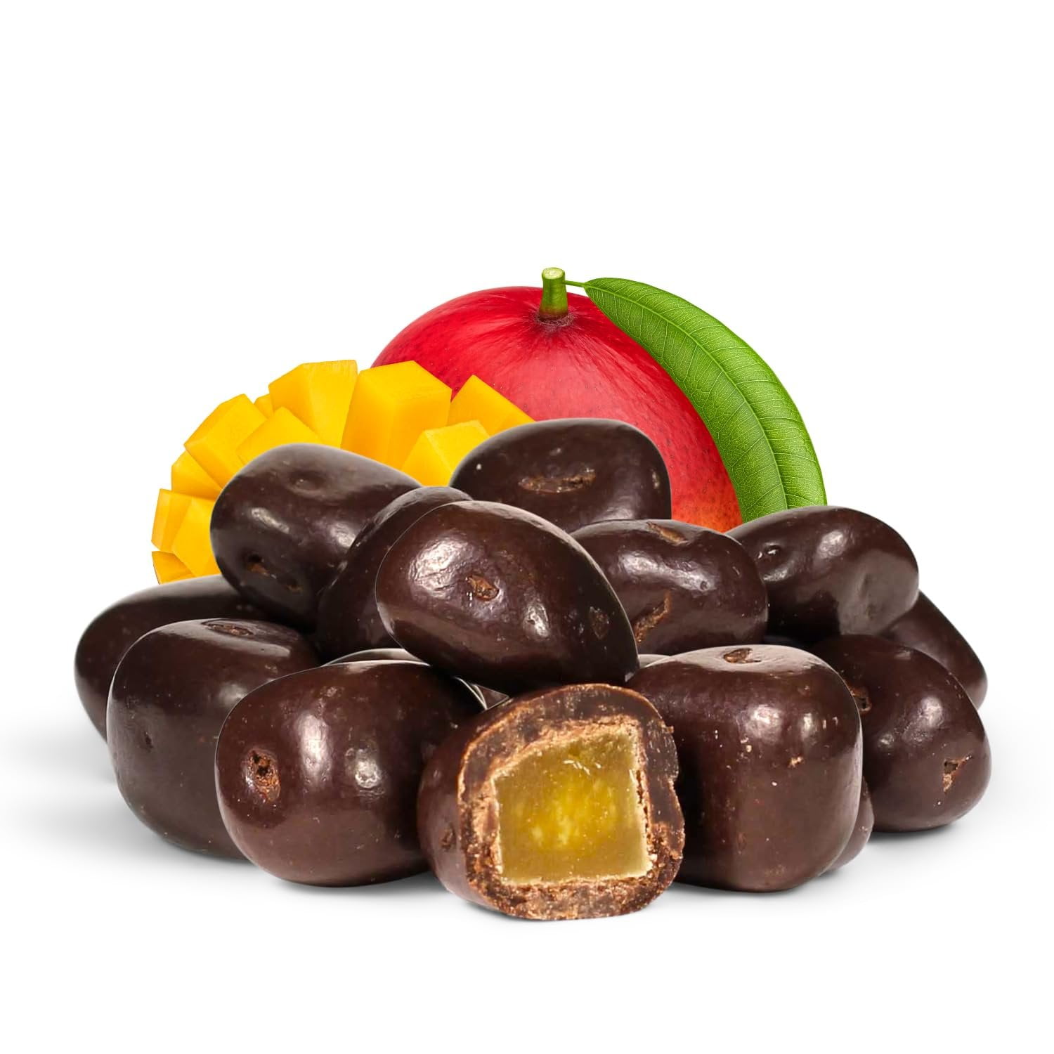 Dark Chocolate Covered Dried Mango by It's Delish, 10 Lbs Bulk Bag  Gourmet Chocolate Covered Mango Bits Fruit Snacks Bulk Chocolate Candy Treats  Vegan, Non-Dairy, Kosher