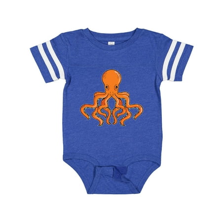 

Inktastic Orange Octopus Gift Baby Boy or Baby Girl Bodysuit