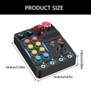 lanema Gaming Control Box Featuring 30 Programmable Button & personalizes Multiple Light Setting Immersive Racings