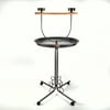 Kaytee EZ Care T Stand, Free Standing Pet Bird Perch, Steel & Wood, 54 x 34 x 34 In