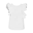 thumbnail image 2 of White XL WIZUTIZ Corset Tops for Women up to 50% Off Retro Holiday Beach Tunics Shirts Short Sleeve Casual Solid T-shirt Cotton Blend Round Neck Basic Tops Loose Fit Fluffy Tshirts Lightweight Ladies, 2 of 4