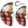 thumbnail image 3 of FMSHPON North American Bald Eagle Xmas Christmas Tree Skirt Stand Mat for Holiday Party Decoration Indoor Outdoor 36 inches, 3 of 6