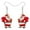 Red, variant on Christmas Cute Santa Claus Earrings Acrylic Cartoon Fun Garland Santa Claus Dangle Jewelry For Women Charms Holiday Party Festival Gifts