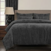 SIScovers Draper Pewter Soft 6-piece Duvet Cover Set