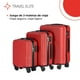 thumbnail image 5 of Set de 3 maletas de viaje Travel Elite G (25 kg) M (20 kg) Carry On (10 kg) rojo, 5 of 9