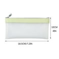 thumbnail image 2 of Zipper Clear Pencil Cases Fashion Durable Pencil Case Wonen Multipurpose Cosmetic Travel Carry Portable Bags for Stationery, School, Office Beige One Size, 2 of 7