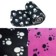 thumbnail image 4 of Cute Dog Bed Mats Soft Flannel Fleece Paw Foot Print Warm Pet Blanket Sleeping Beds Cover Mat For Small Medium Dogs Cats black white, 4 of 8