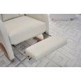 thumbnail image 5 of Cotton Linen Fabric Nursery Rocking Chair Indoor with High Backrest Rocking Accent Chair and Adjustable Footrest for Livingroom, Bedroom, 5 of 7