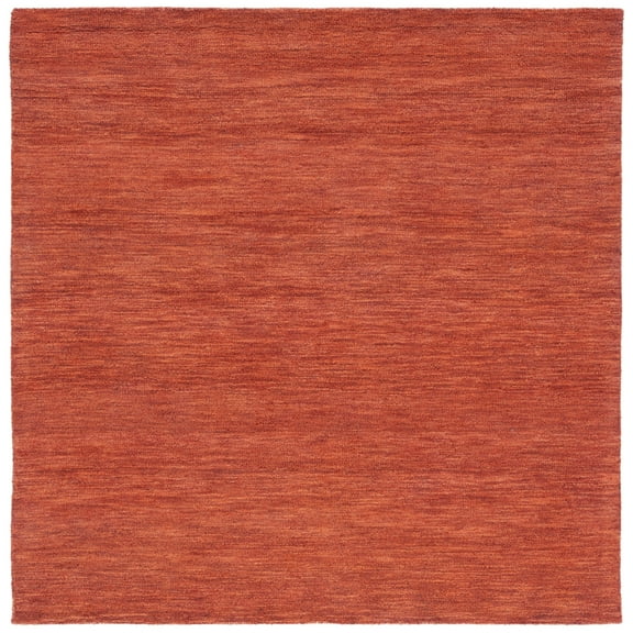 SAFAVIEH Metro Jaymes Distressed Area Rug, Rust, 6' x 6' Square