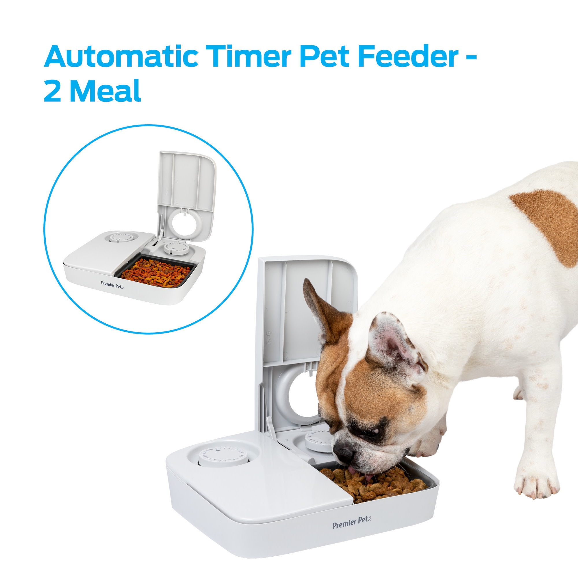 Premier Pet Automatic Timer Pet Feeder Feeder that Dispenses Dog and