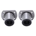thumbnail image 1 of Oval Flange Linear Bearing, 2PCS Standard Size Linear Motion Ball Bearing Low Friction Resistance LMH16UU  For Machine Tool, 1 of 8