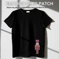 thumbnail image 5 of 3 parches adhesivos compactos con lentejuelas para ropa, con forma de cascanueces., 5 of 5