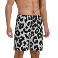 thumbnail image 2 of Naloa Similar To Leopard Print Men's Short Pajama Pants, Lounge Comfort Shorts with Elasticized Waistband and Side Pockets - Medium, 2 of 9