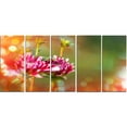 thumbnail image 2 of Pink Flowers on Blurred Background - Large Flower Canvas Wall Art, 2 of 3
